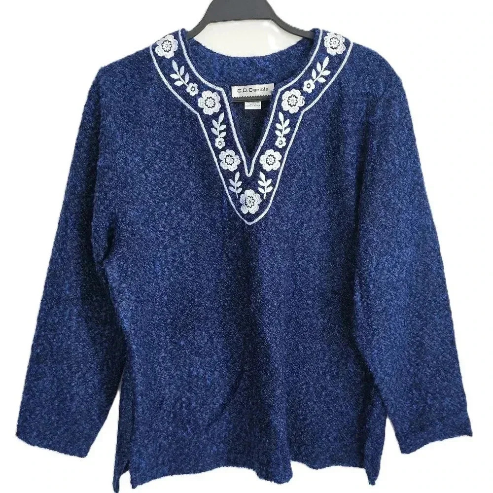 C.D. Daniels Blue‎ Pullover Sweater XL NWT